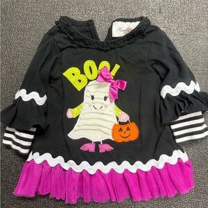 Rare Editions Black and Purple Boo Ghost top & pants